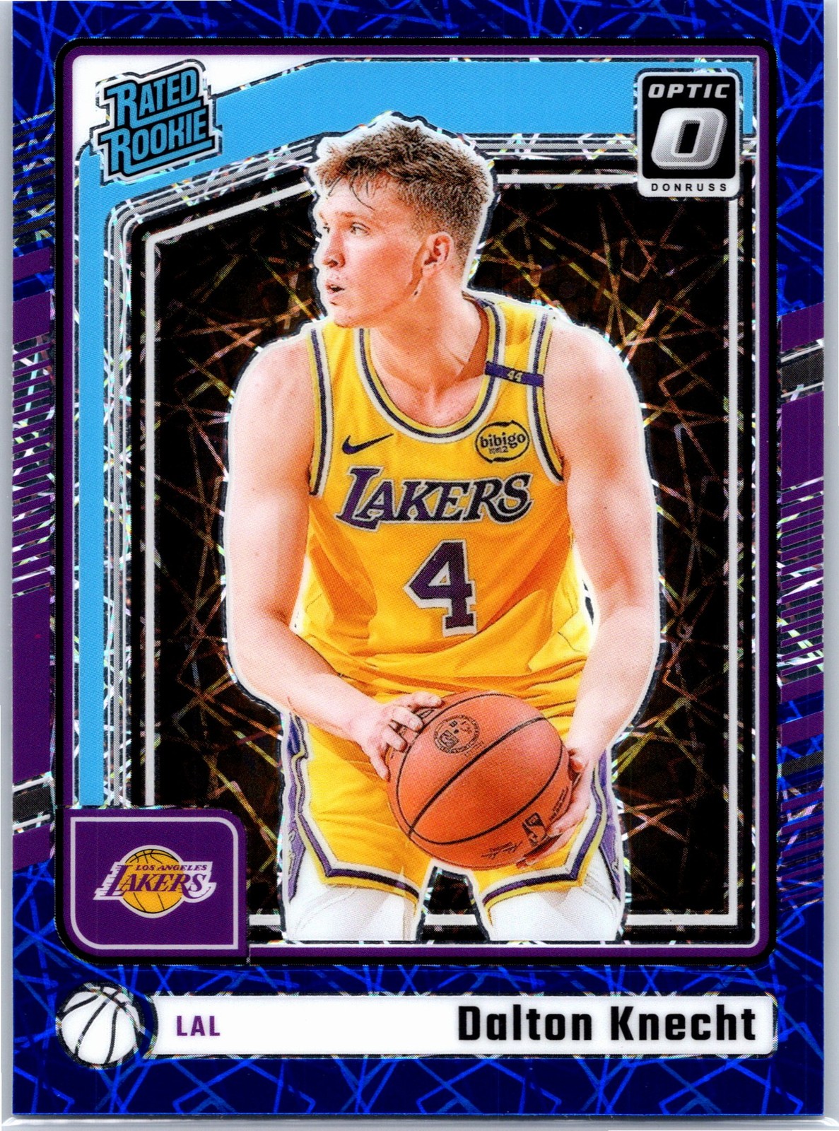 2024-25 Donruss Optic #256 Dalton Knecht Blue Velocity