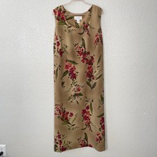 Vintage Maggie McNaughton Maxi Dress Plus 3X Watercolor Floral Resort Prairie