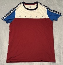 FC Barcelona FCB T-Shirt Football Soccer Team Large L Color block Logo Official