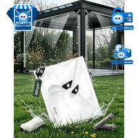 Plane Transparent 2,5X3M 420G/M² PVC Mit ÖSen FüR Outdoor Terrasse