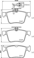 Bremsbelagsatz Scheibenbremse Hella Pagid 8DB 355 025-661 FüR Audi A3 Sportback
