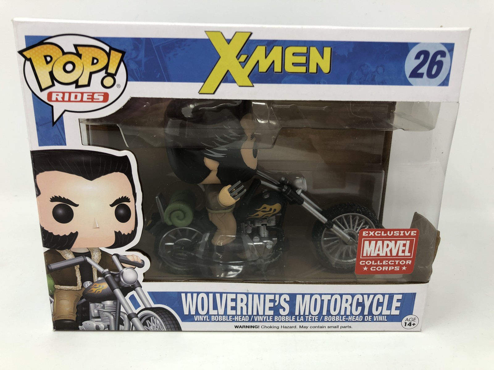 Funko Pop! Figura Vinilo Marvel X-Men Wolverine'S Motorcycle #26 Caja Dañada
