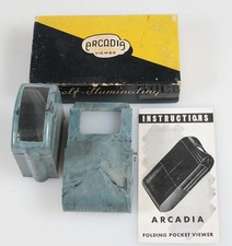 ARCADIA SLIDE VIEW W/BOX MANUAL, BLUE, ART DECO