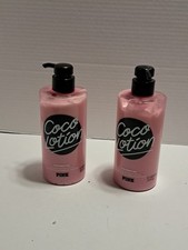 Lot Of 2 Victoria Secret Pink Body Coco Lotion Coconut Oil Hydrating Body Lotion