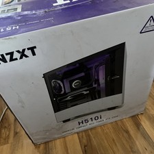 Image of NZXT H510 Mid-Tower White Gaming PC Case With Magnetic Cable Manager
