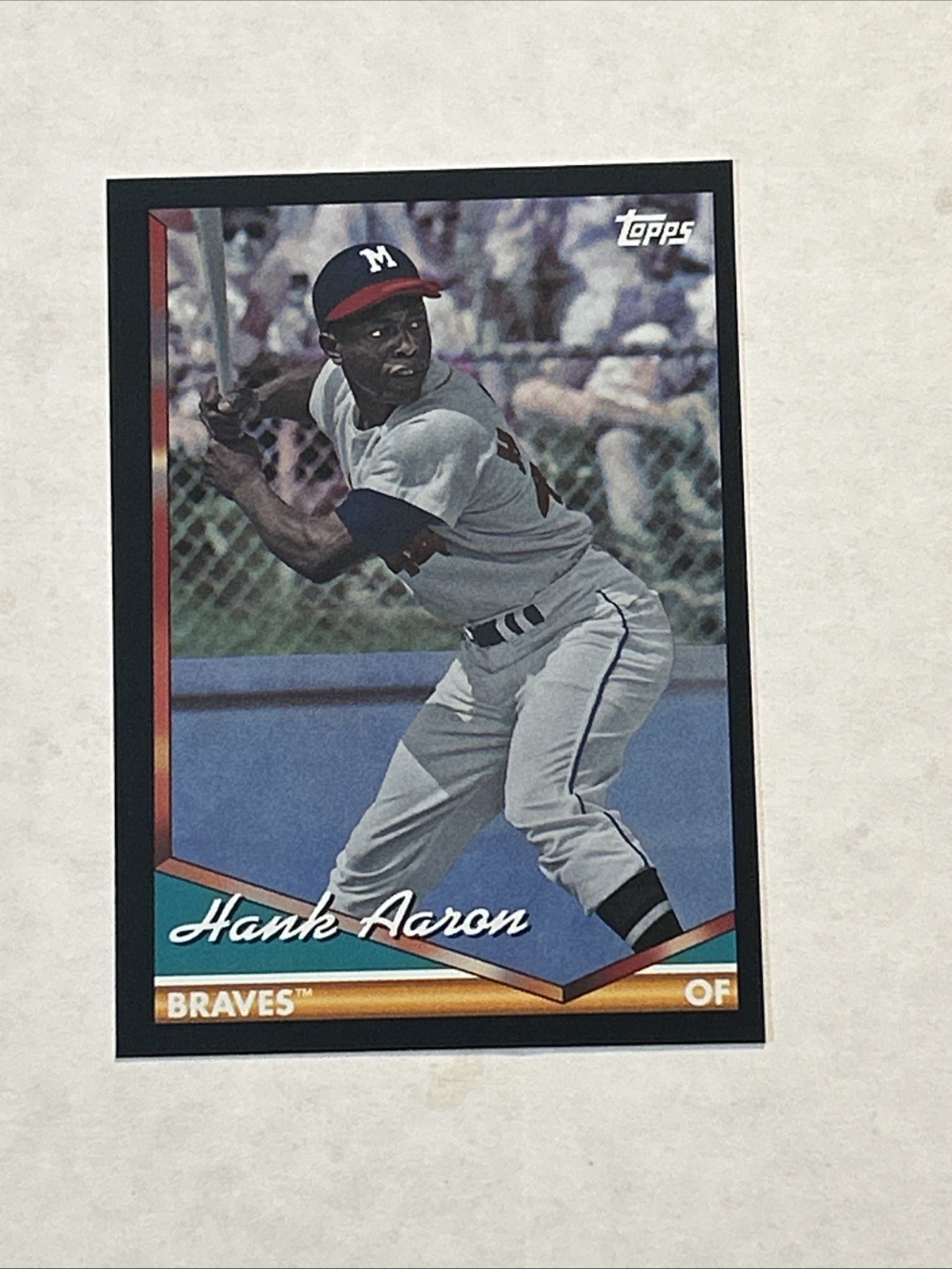 Hank Aaron 2024 Topps Archives #296 Black Foilboard Price Guide