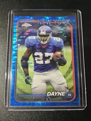 Ron Dayne - Topps Chrome Football 2024 - Giants - Blue Pulsar Refractor - /150