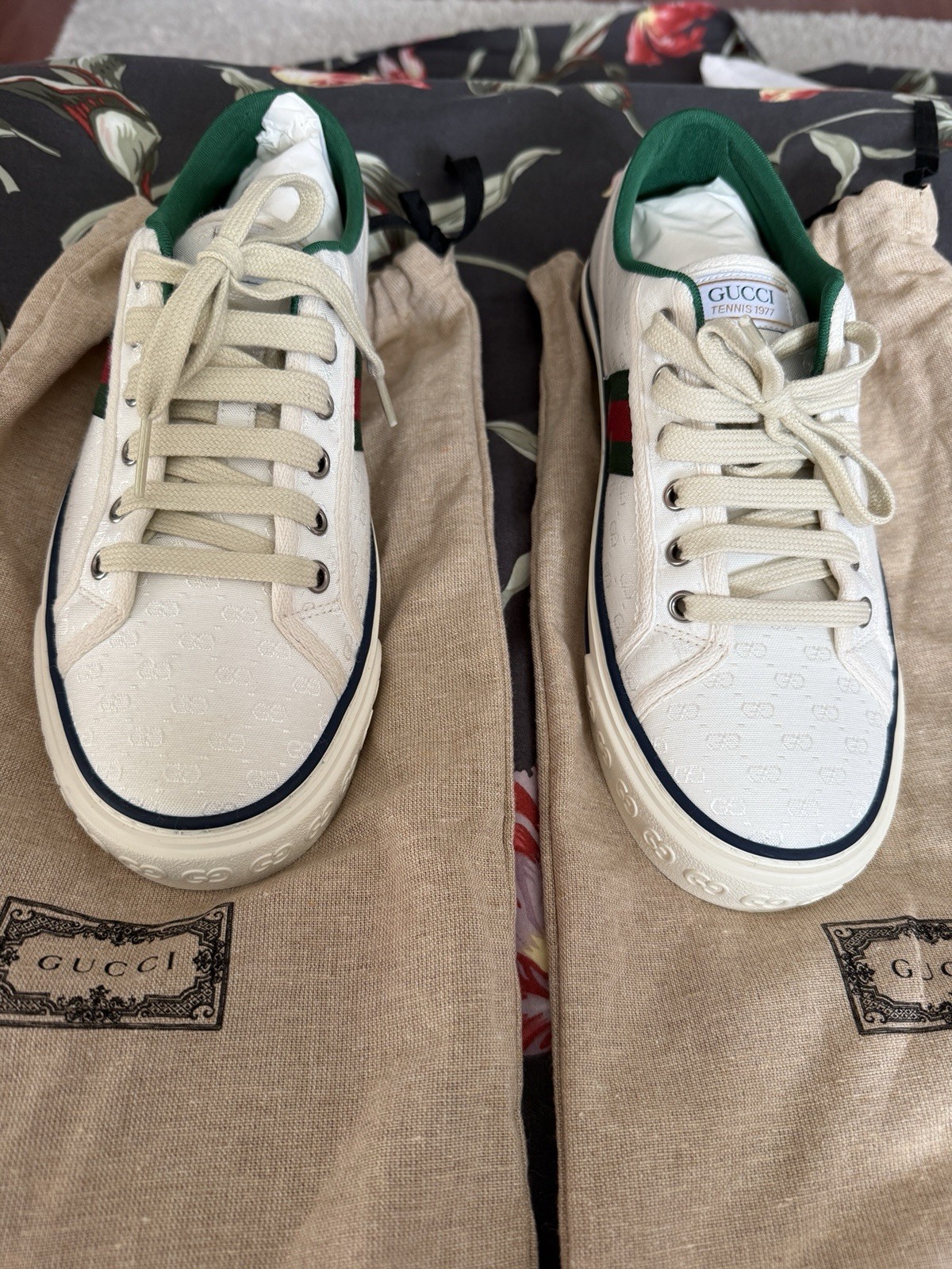 Women Gucci Tennis 1977 Sneaker Size 40R shoe fashion genuine