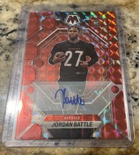 Rare Jordan Battle Rookie Auto 2023 Panin Red Mosaic #338 RC Only/199 Bengals🔥