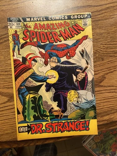 Amazing Spider-Man #109 1972 Marvel Comics John Romita Dr Strange VG+