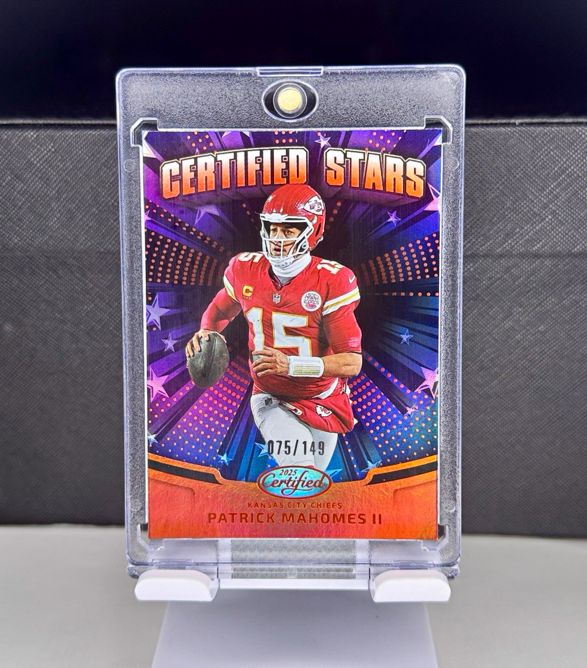 Panini 2025 Certified Patrick Mahomes II Chiefs CST-PMS Stars Orange /149