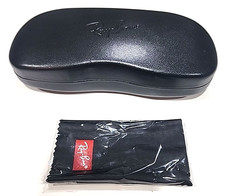 Ray Ban Black Sunglasses Case Large 7 Inch New Cloth