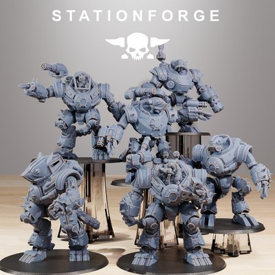 Station Forge Miniatures Raticus Clankers Sci Fi Grim Dark Proxy Wargame Minis
