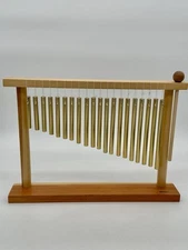 20 Note Metal Chime Bar Wooden Stand Musical Instrument Meditation