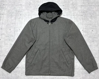 BANANA REPUBLIC Veste Sweat En Laine M Gris L 70cm l 58cm - Photo 1/4