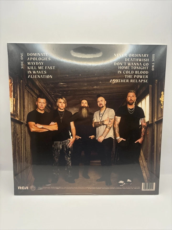 Three Days Grace AlienNation Signed Vinyl Exclusive 2025 Band Signed Lp - Image 2 of 2