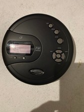 GPX PC332B Portable CD Player with Anti-Skip Protection, FM Radio and Stereo Ear