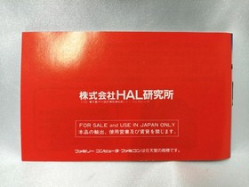 Famicom Software Model Adventures Of Lolo Ii Hal Laboratory FHG25