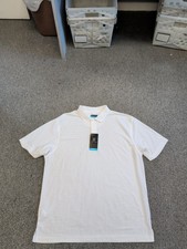 NEW NWT MENS PGA TOUR SHORT SLEEVE BRIGHT WHITE POLO GOLF SHIRT SIZE XL