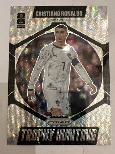2026 Panini Prizm Fifa World Cup - Trophy Hunting Cristiano Ronaldo #17 Wave...