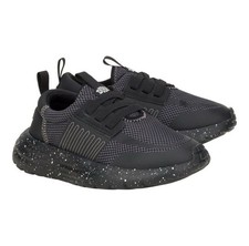 HEY DUDE Sirocco Black Play Varsity Shoes Speckled Sole Sneaker Kids Size J 3