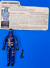 1984 GI JOE COBRA COMMANDER v2 100% Complete w/ File Card Hasbro ARAH Vintage