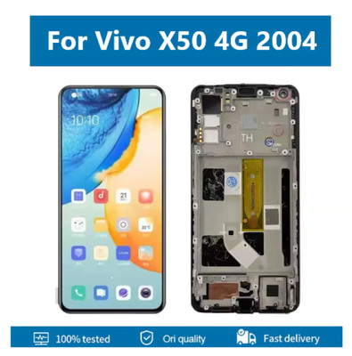 OLED For Vivo X50 4G 2004 LCD Display Touch Screen Digitizer Assembly Replace