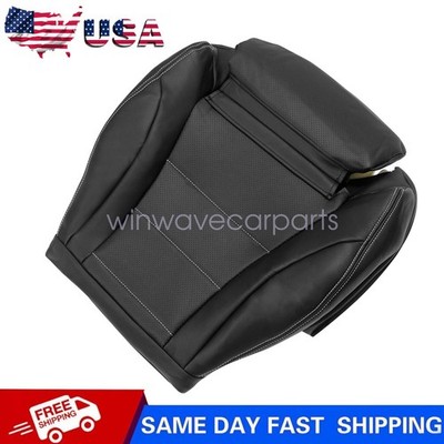 Driver Side Bottom Leather Seat Cover For 2015-2021 Mercedes Benz C300 Black