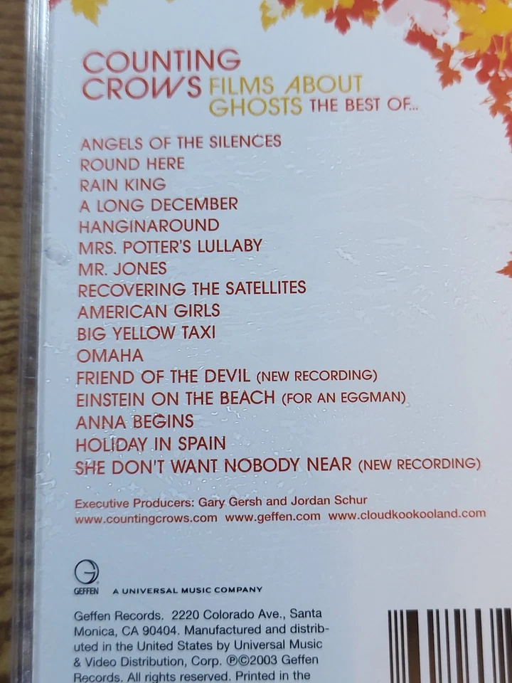 Counting Crows Films About Ghosts The Best Of CD Album Music Disc - Imagem 3 de 4