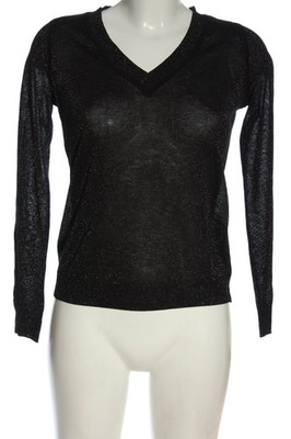 MANGO BASICS Feinstrickpullover Damen Pullover Gr. DE 36 schwarz Casual-Look