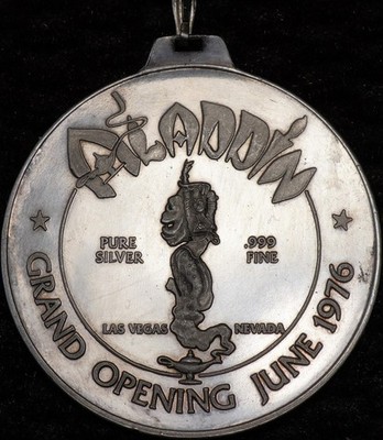 ★訳あり★ 銀メダル　アラジン ALADDIN Hotel Casino 1776 - 1976 Grand Opening 2.8oz 999 FINE