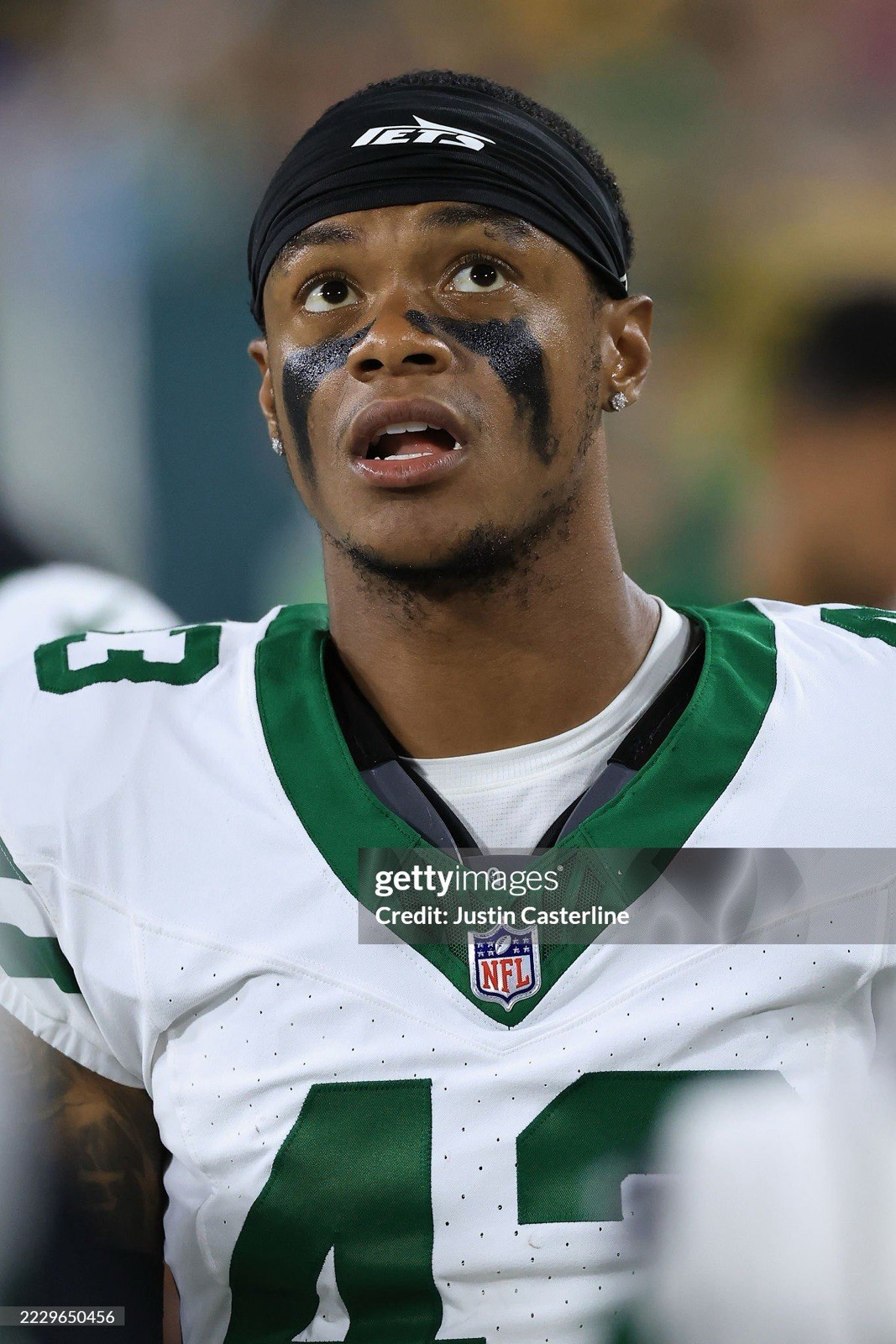 Mario Goodrich III New York Jets NFL Authentic Game Used Jersey (Clemson)