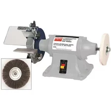 Dayton 16W005 Bench Grinder & Buffer, 6 In Max. Wheel Dia, 3/4 In Max. Wheel