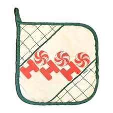 Vintage Christmas Pot Holder HOHOHO 80's USA