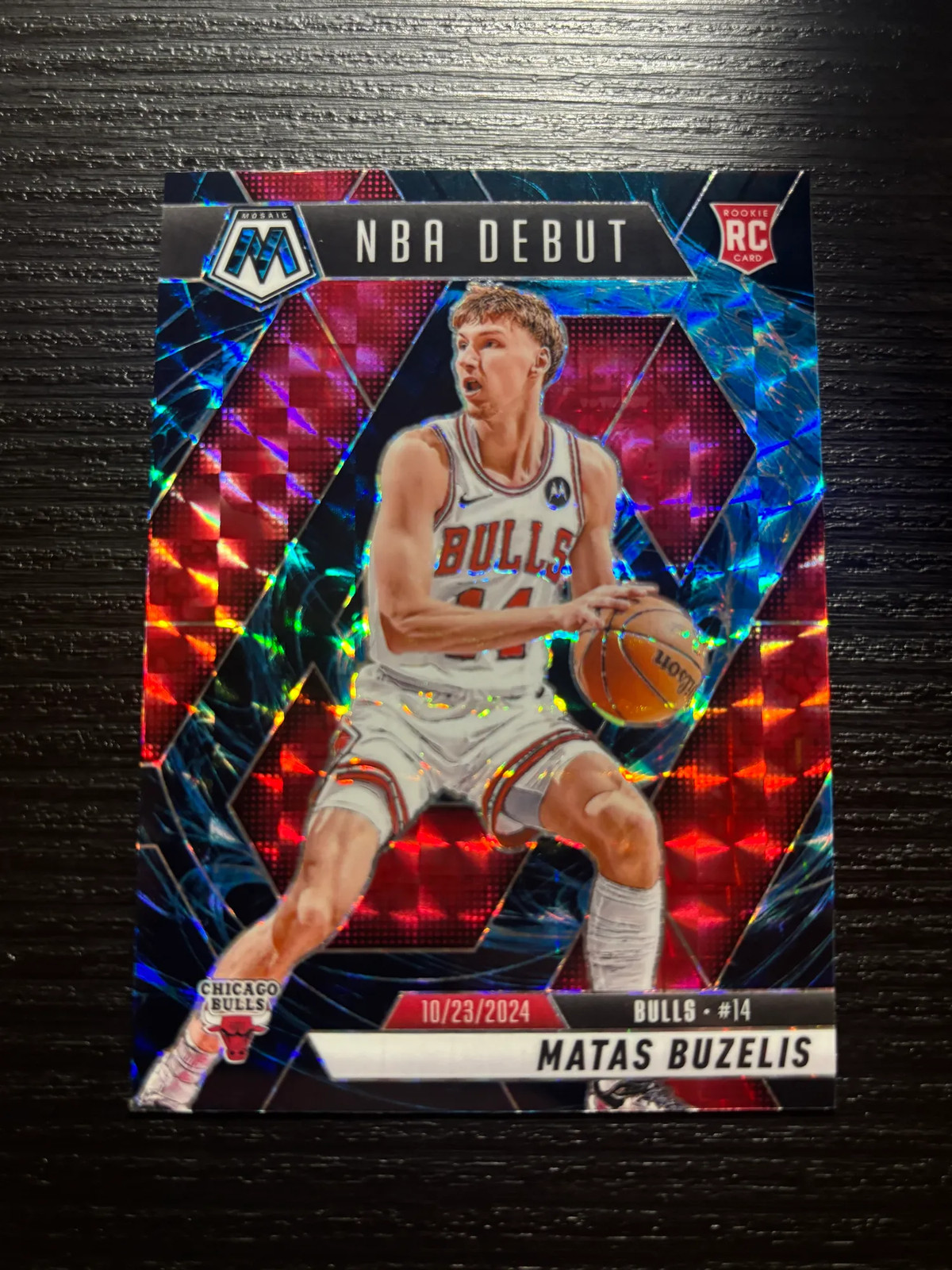 2025 2024-25 Panini Mosaic NBA Debut Matas Buzelis #257 RC GENESIS SSP