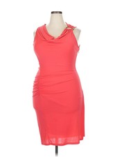 Halston Heritage Women Red Cocktail Dress XL