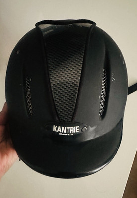 Kantrie Reithelm Schwarz Matt, Größe 50 54 cm, Modell Kantrie VPH520K