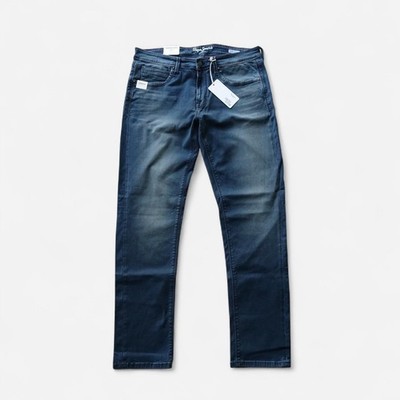 Pepe Jeans London Tapered Vapour Stretch Low Waist Jeans Men s 34x30 Blue NWT