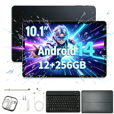 10.1'' tablet Android 14 12GB 256GB ROM 1920 1200 HD display 8800mAh Office Gift