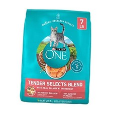  Natural Dry Cat Food, Tender Selects Blend 7 Pound (Pack of 1) Salmon & Rice 3.98 per pound