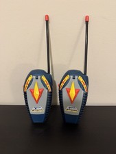 2 X Vintage Star Force Space Communicator Flip Walkie Talkies Toys Tested Works