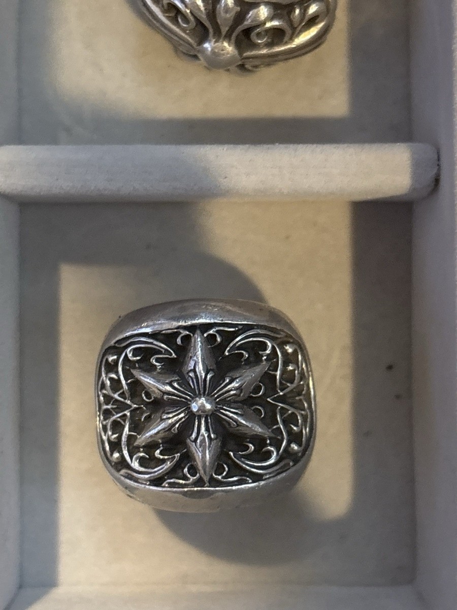 Chrome hearts 925 silver oval star ring size 7 | eBay