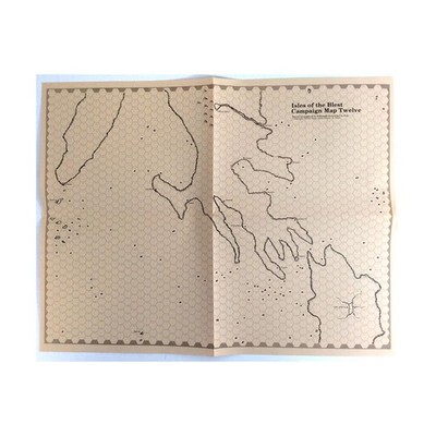 RPG Accessory Map 12/13 Isles of the Blest/Ebony Coast (Players) EX