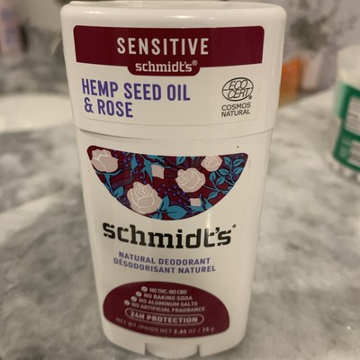 Schmidt's Rose and Hemp Seed Oil Natural Deodorant