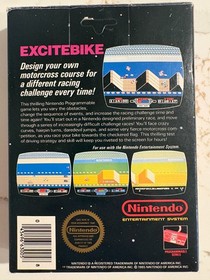 Excitebike - Nintendo NES CIB - Unbroken Sticker Seal Gloss Hangtab