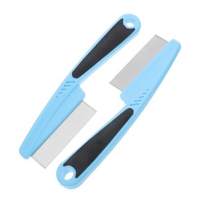 UKCOCO Dandruff Comb, 2-Pack, Stainless Steel Fine-Toothed Comb, Scalp Dandruff