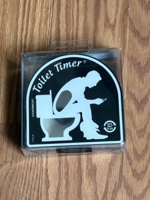 KATAMCO Toilet Timer Hourglass Sand Timer Party Gag Black White Adult Novelty