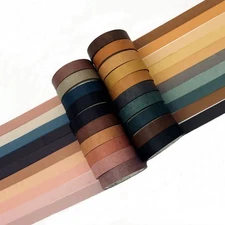 20 Rolls Washi Tape Set,10 mm x 5m Decorative Colored Masking Tapes for Scrap...