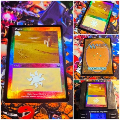 MTG Plains V.2   NM Vintage Iconic Land FOIL Mercadian Masques 1999 MM OG