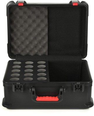 Gator GTSA-MIC15 ATA Molded 15 Microphone Case (3-pack) Bundle